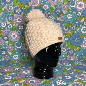 Erin Knitwear Ireland Bobble/Cable Knit Wool Pom Pom Hat